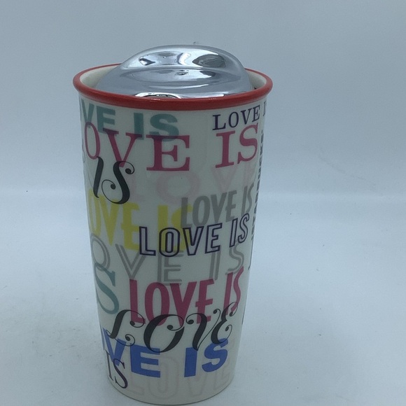 Starbucks “Love Is” 12 oz. Hot Drink Travel Mug - Picture 4 of 9